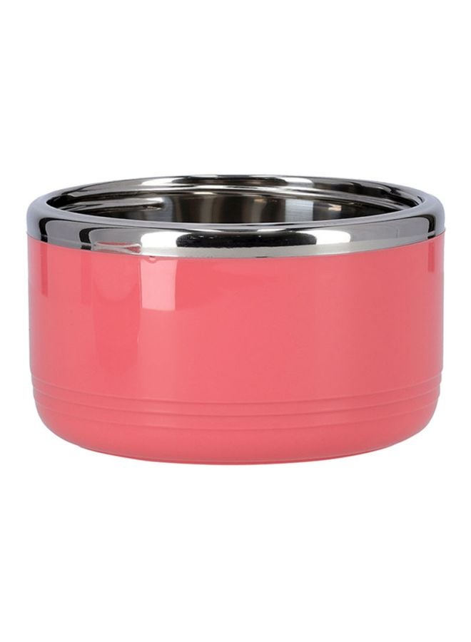 DELCASA - Lunch Box Pink/White/Silver 600ml - Image 1