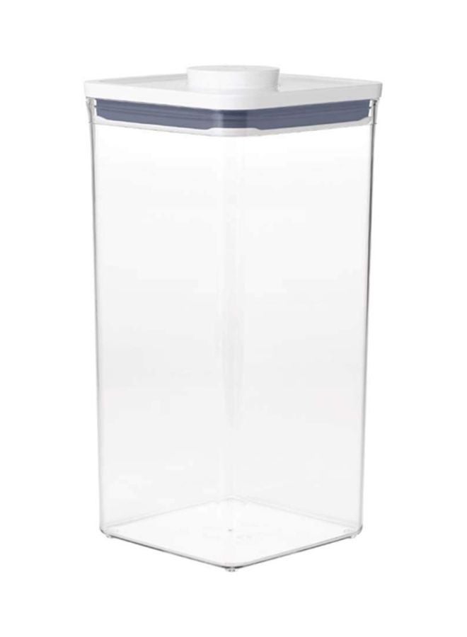 OXO GG POP 2.0 Big Square Tall Clear/White/Grey 10.7x15.7x23.6cm - Image 1