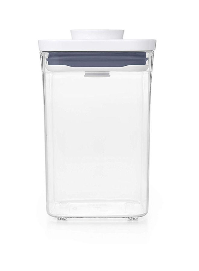 OXO GG POP 2.0 Small Square Short 1 L Clear/White/Grey 3.8 x 3.8 x 6.5cm  - Image 2