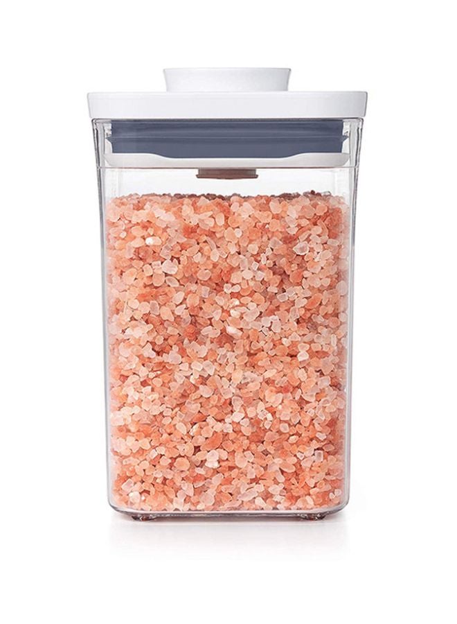 OXO GG POP 2.0 Small Square Short 1 L Clear/White/Grey 3.8 x 3.8 x 6.5cm  - Image 3