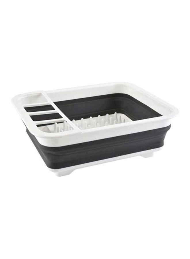 بيوينتي حامل أطباق قابل للطي أبيض/ أسود 36.5x31x12سم - Image 1