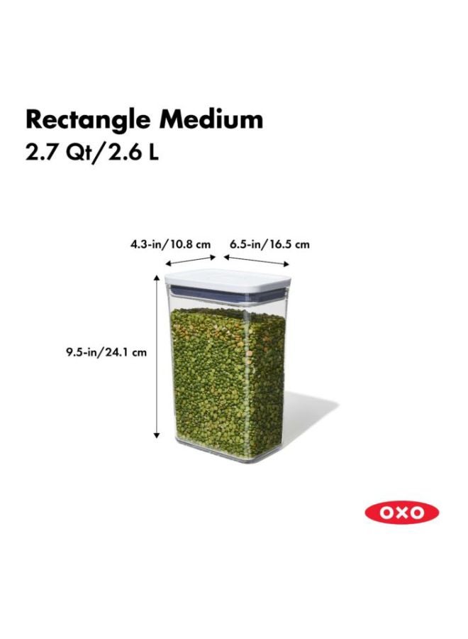 أوكسو حاوية جود جريبس بوب 2.0 بتصميم مستطيل ومتوسط الطول شفاف/ أبيض/ رمادي 6.05 x 3.95 x 10سم - Image 5