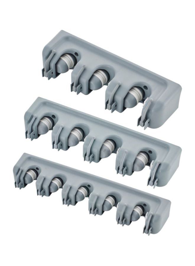 شاربدو مجموعة رفوف تخزين تثبت على الحائط مكونة من 3 قطع رمادي 26x8.5x6.2سم - Image 1