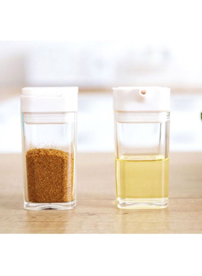 شاربدو طقم زجاجات تخزين التوابل للمطبخ من 4 قطع أبيض 17.6x4.3x9.5سم - Image 5