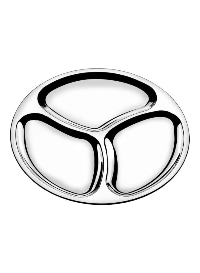 ترامونتينا طبق كوفيرت من الاستانلس ستيل فضي 17سم - Image 1