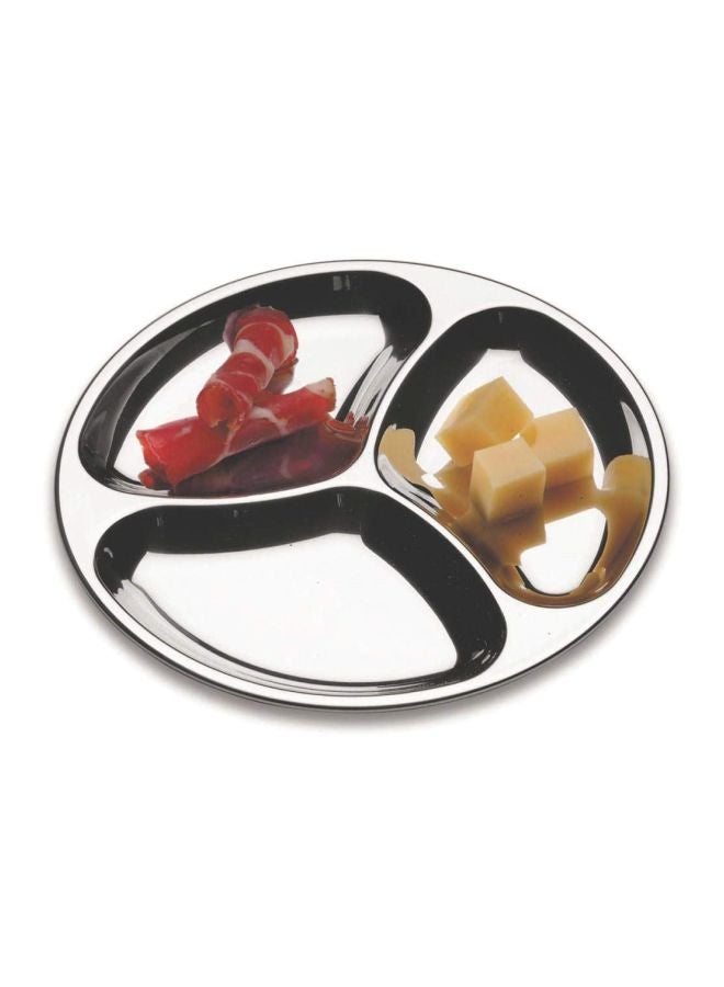 ترامونتينا طبق كوفيرت من الاستانلس ستيل فضي 17سم - Image 3