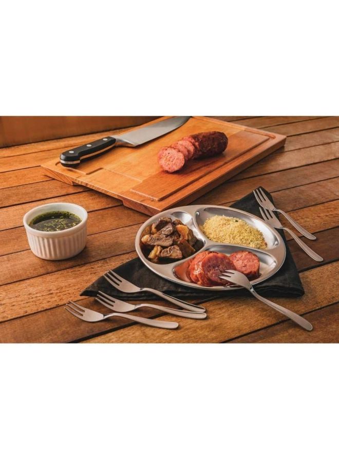 ترامونتينا طبق كوفيرت من الاستانلس ستيل فضي 17سم - Image 4