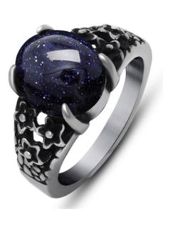 Gemstone Floral Detail Ring