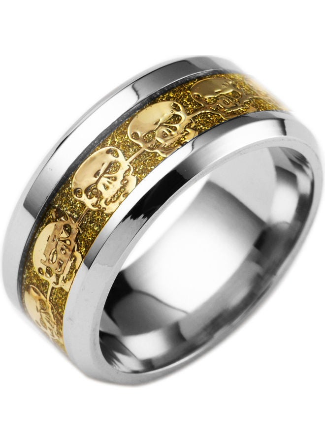 جوي شيك خاتم موهوك بنقشة جمجمة