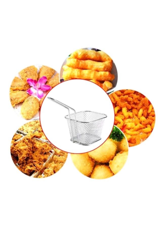 بيوينتي سلة قلي مصنوعة من الستانلس ستيل فضي  - Image 3