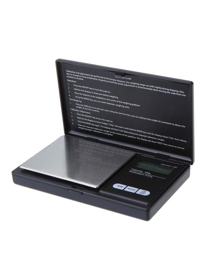 General - 100g/0.01g LCD Digital Pocket Scale Jewelry Gold Gram Balance Weight Scale Black 191grams - Image 1