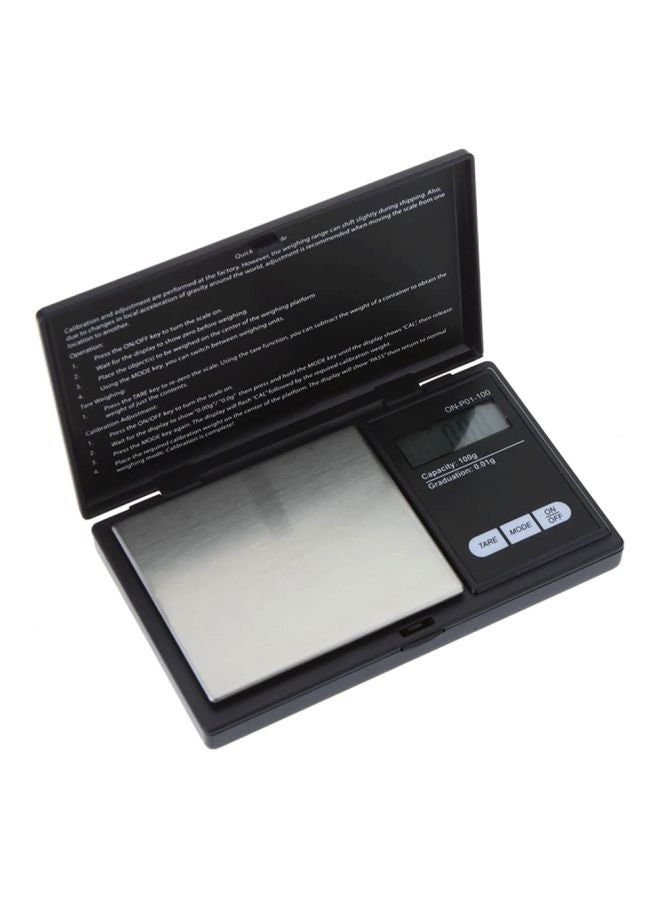 General - 100g/0.01g LCD Digital Pocket Scale Jewelry Gold Gram Balance Weight Scale Black 191grams - Image 1