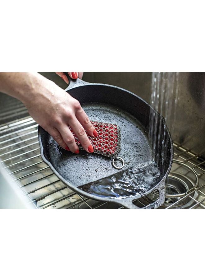 Lodge High Grade Scrubbing Pad Red/Silver 1 x 5.2 x 8.7inch - Image 2