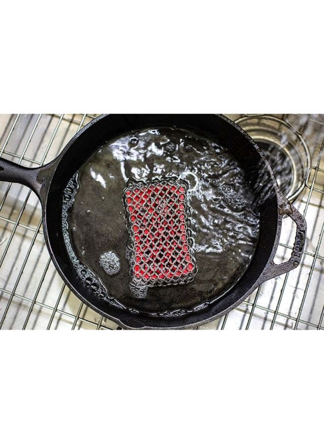 Lodge High Grade Scrubbing Pad Red/Silver 1 x 5.2 x 8.7inch - Image 3