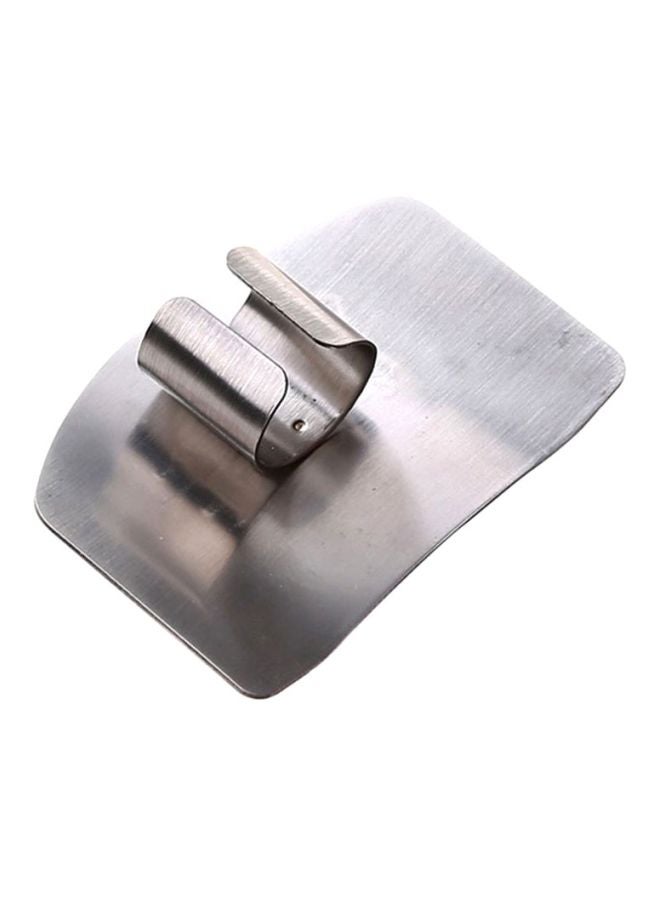 Sharpdo 1-Piece Finger Guard Steel Hand Protector Silver 6.5x4.5cm - Image 1