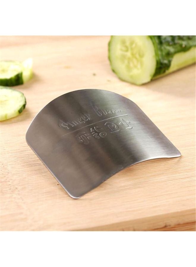 Sharpdo 1-Piece Finger Guard Steel Hand Protector Silver 6.5x4.5cm - Image 2