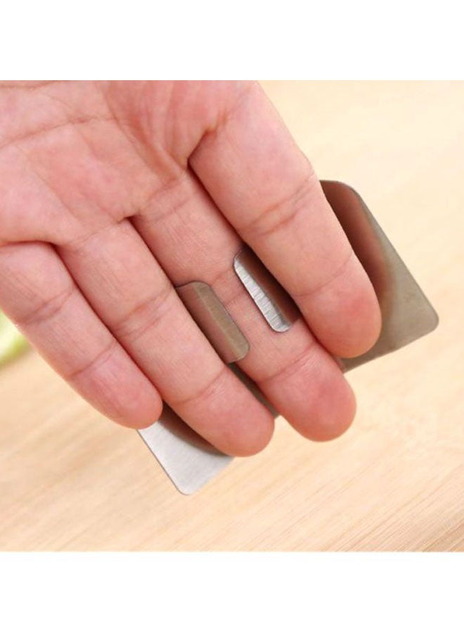 Sharpdo 1-Piece Finger Guard Steel Hand Protector Silver 6.5x4.5cm - Image 3
