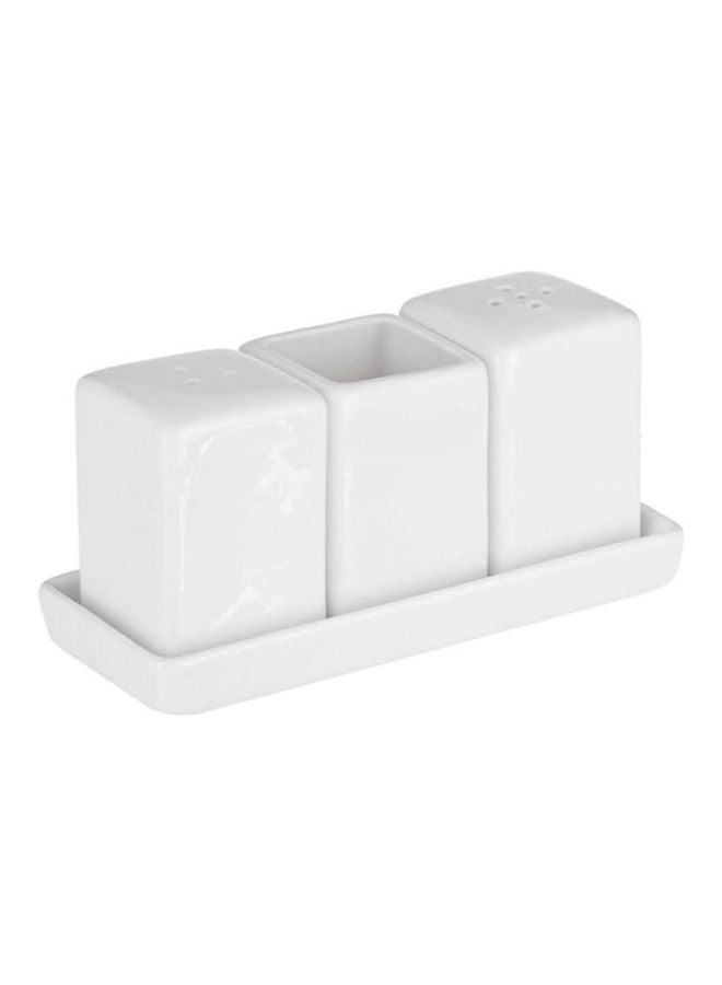 فيرونا طقم أدوات رش ملح وفلفل مكون من 4 قطع أبيض 6.7 x 5.5سم - Image 1