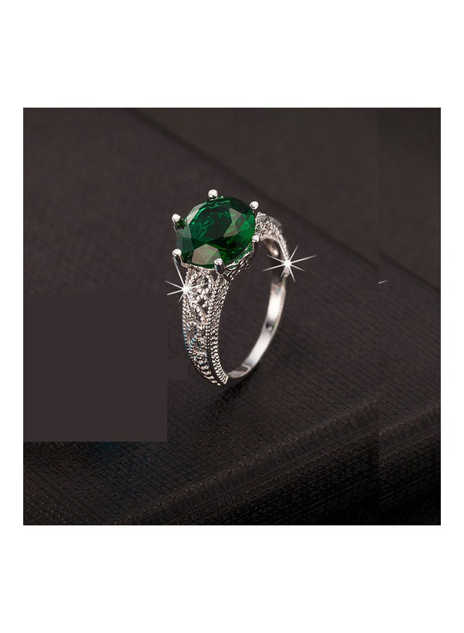 Hollow Out Zircon Ring