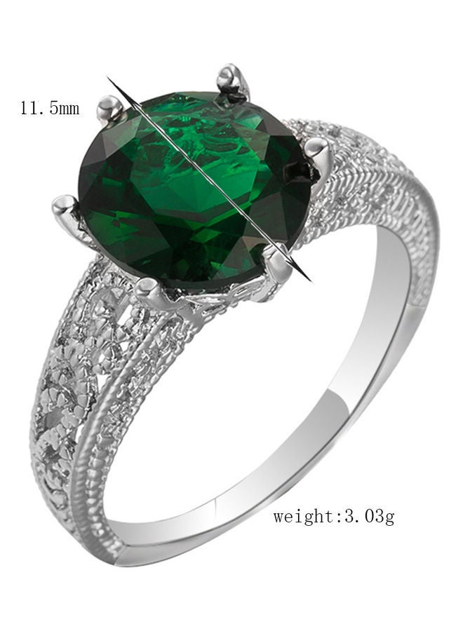 Hollow Out Zircon Ring