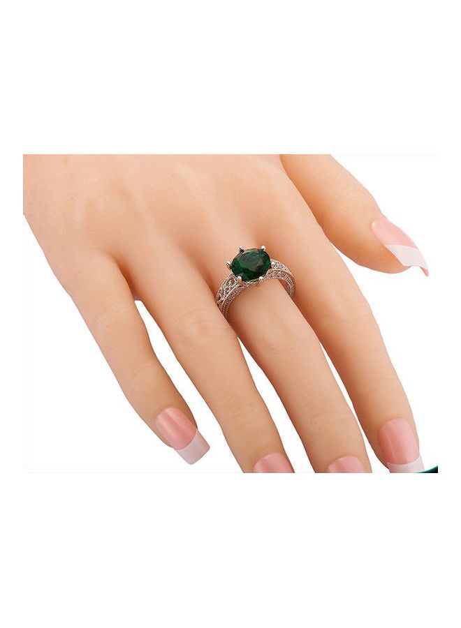 Hollow Out Zircon Ring