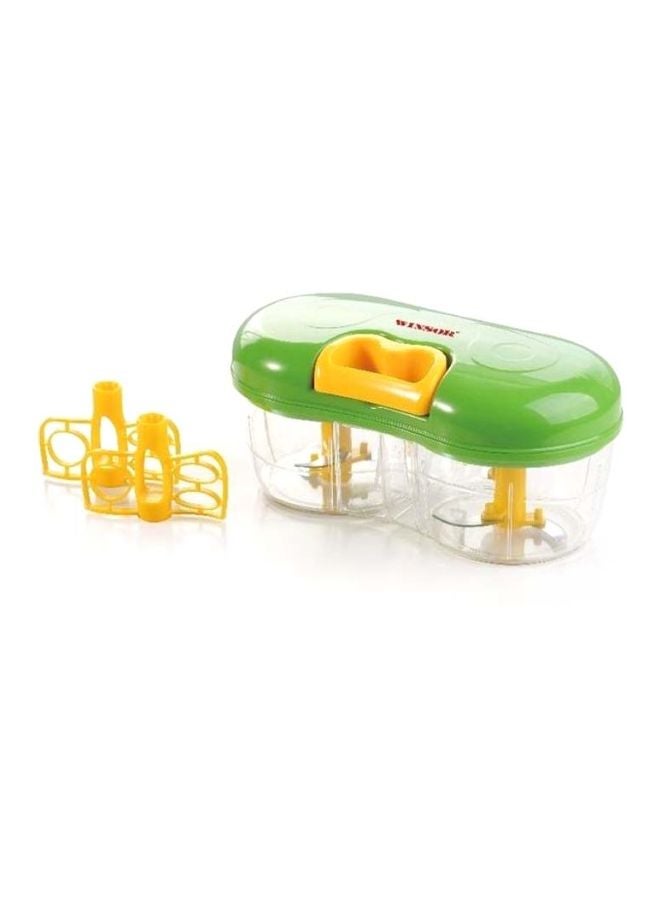 Winsor Twin Vegetable Chopper And Blender Green/Yellow/Clear  - Image 2