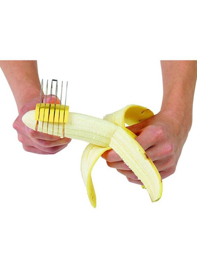 Chef'n - Bananza Banana Slicer Yellow/Silver 17.52x4.06x5.08cm - Image 1