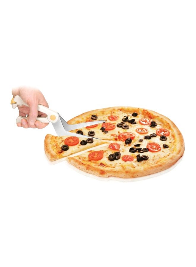 تسكوما مقص ديليسيا للبيتزا أبيض/ أصفر/ فضي 29سم - Image 3
