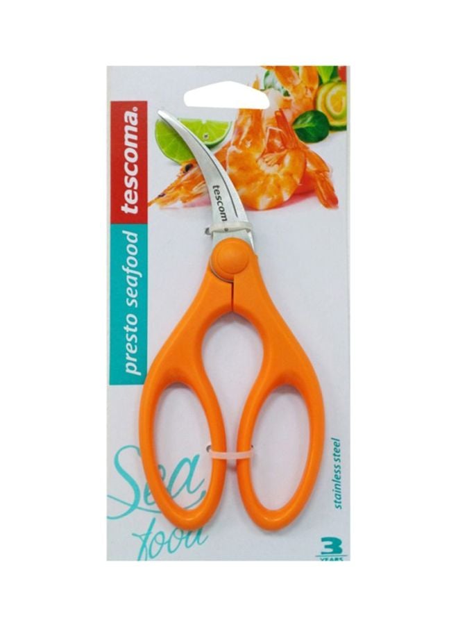 tescoma Shrimp Scissors Presto Seafood Orange/Silver 23cm - Image 2