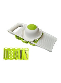 Beauenty 7-Piece Multi-function Hand-cut Vegetable Slicer Green/White  - Image 1