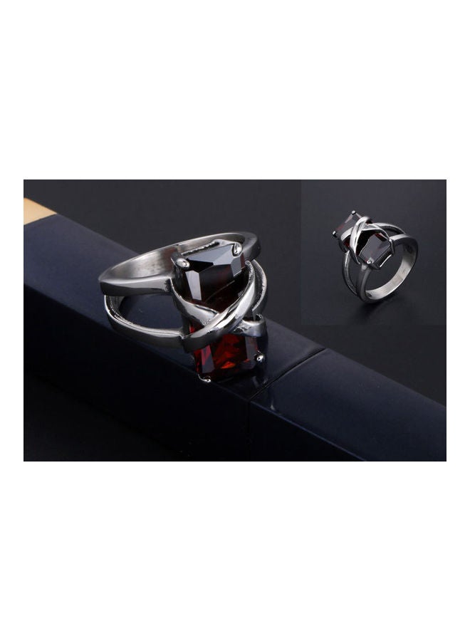 Joychic - Gem Titanium Steel Ring - Image 1