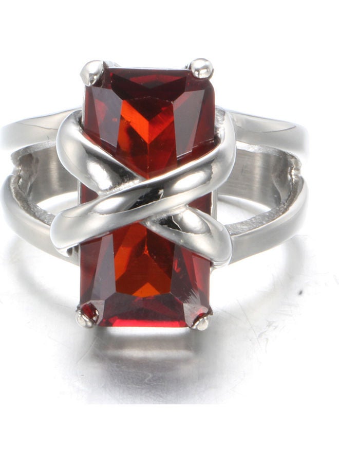 Joychic - Gem Titanium Steel Ring - Image 1