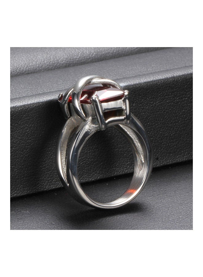 Joychic - Gem Titanium Steel Ring - Image 1