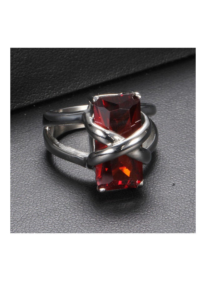 Joychic - Gem Titanium Steel Ring - Image 1