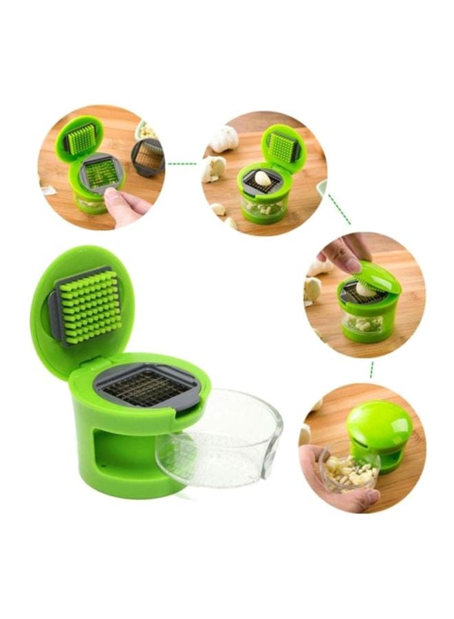 Sharpdo Plastic Garlic Slicer Green/Grey/Clear 7.3x6.4x6.5cm - Image 2
