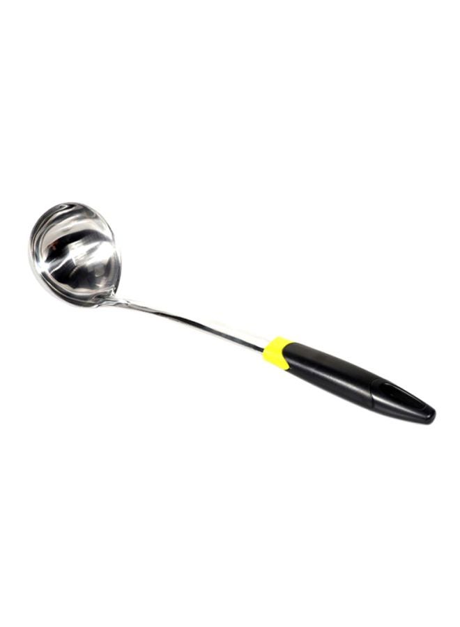 Royalford Stainless Steel Soup Ladle Silver/Black/Yellow