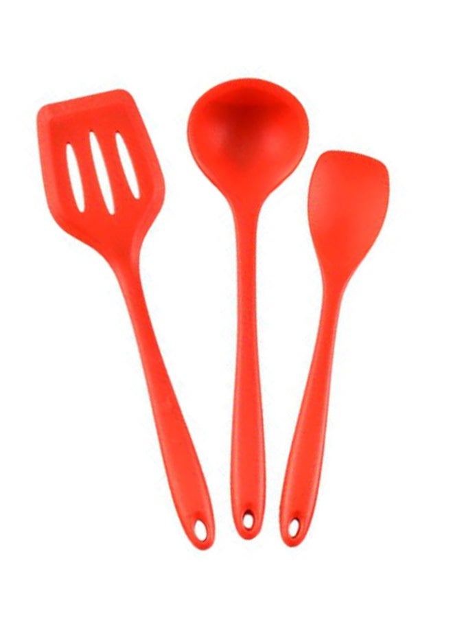 Sharpdo 5-Piece Silicone Cooking Utensil Red 6x27.5cm - Image 2