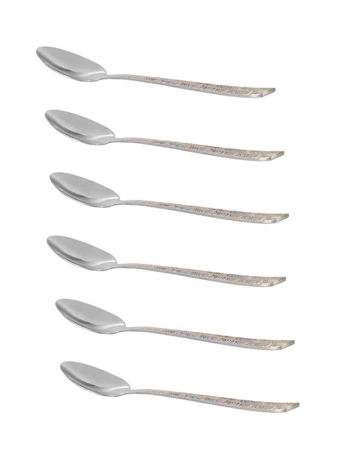 DELCASA 6-Piece Tea Spoon Set Silver  - Image 1