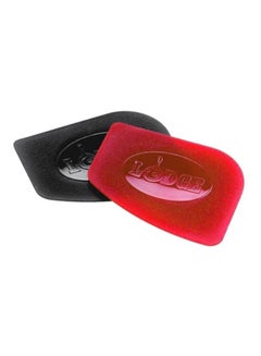 LODGE 2-Piece Pan Scraper Set Black/Red 20.65x1.27x11.91cm  - Image 1
