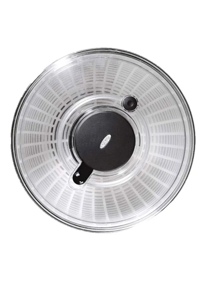 OXO Steel Salad Spinner Silver/Clear/Black 10.5x10.5x7.5inch