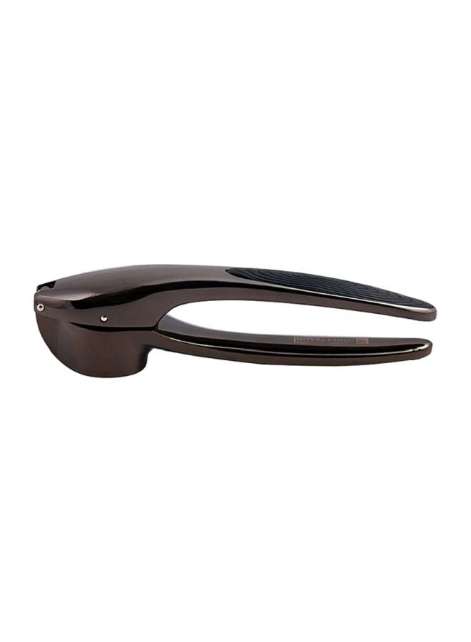 Royalford Garlic Press Zinc Alloy+Tpr Handle 100% Food Grade Material 16X2.8X4 Cm Grey 72cm - Image 1