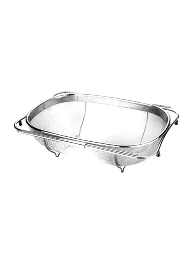 تسكوما مصفاة للخضروات قابل للتمديد فضي 35x25سم - Image 1