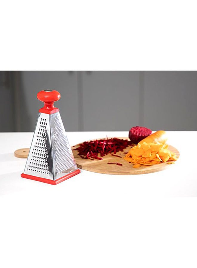 DELCASA 4 Side Tower Grater Silver/Red 9inch  - Image 5