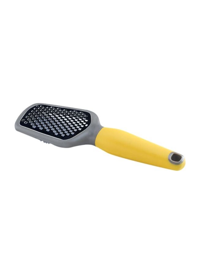 Stainless Steel Mimosa Microplane Grater Silver/Yellow