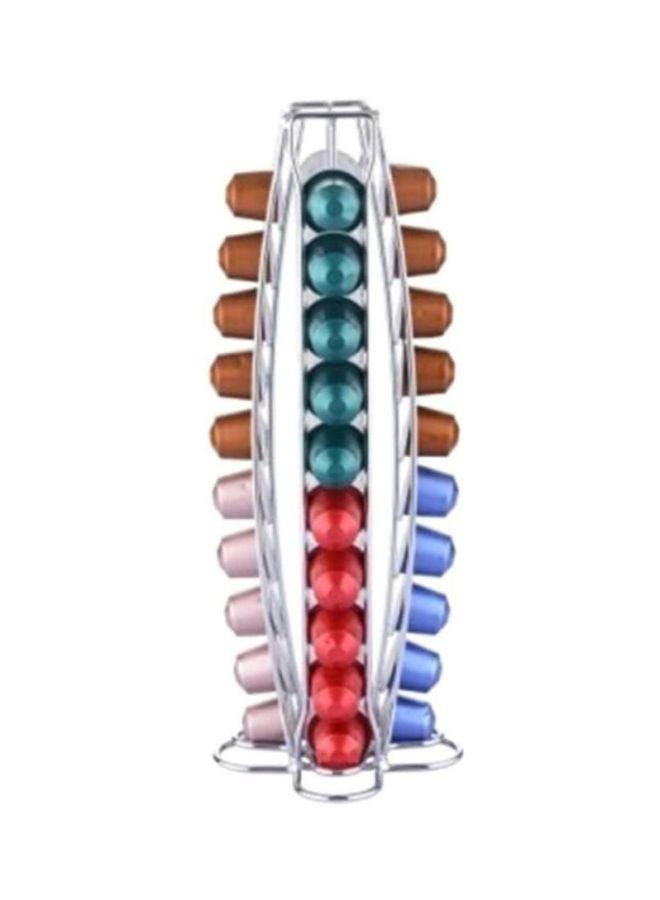 Nespresso 40 Coffee Capsule Holder Stand Silver  - Image 2