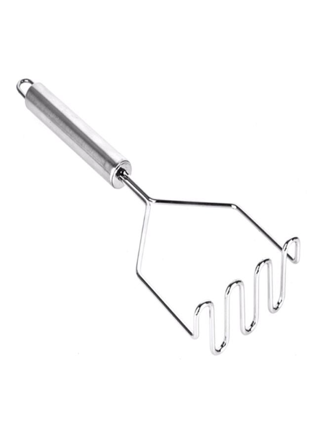 Sharpdo Wavy Potato Masher Silver 25z9.5x7cm  - Image 1