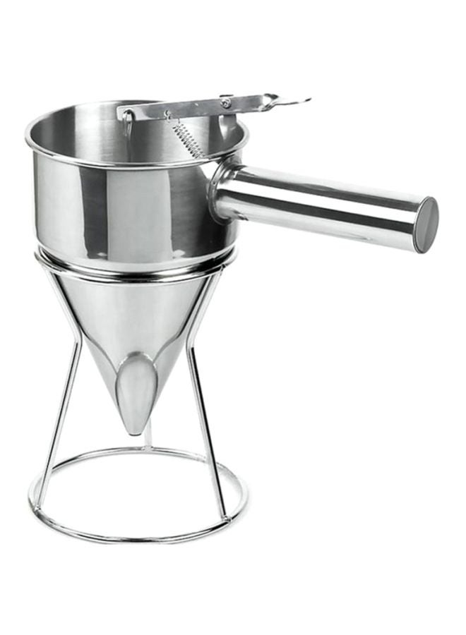 بيوينتي ماكينة صنع كرات السمك بتصميم قمع فضي 3.94x12.6x3.15سم - Image 1