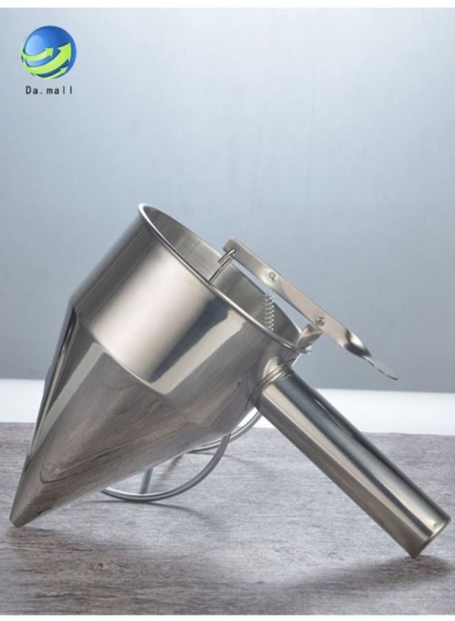 بيوينتي ماكينة صنع كرات السمك بتصميم قمع فضي 3.94x12.6x3.15سم - Image 2