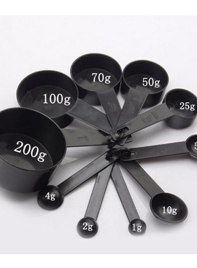 Cool Baby - 10-Piece Plastic Measuring Cups Black 200grams - Image 1