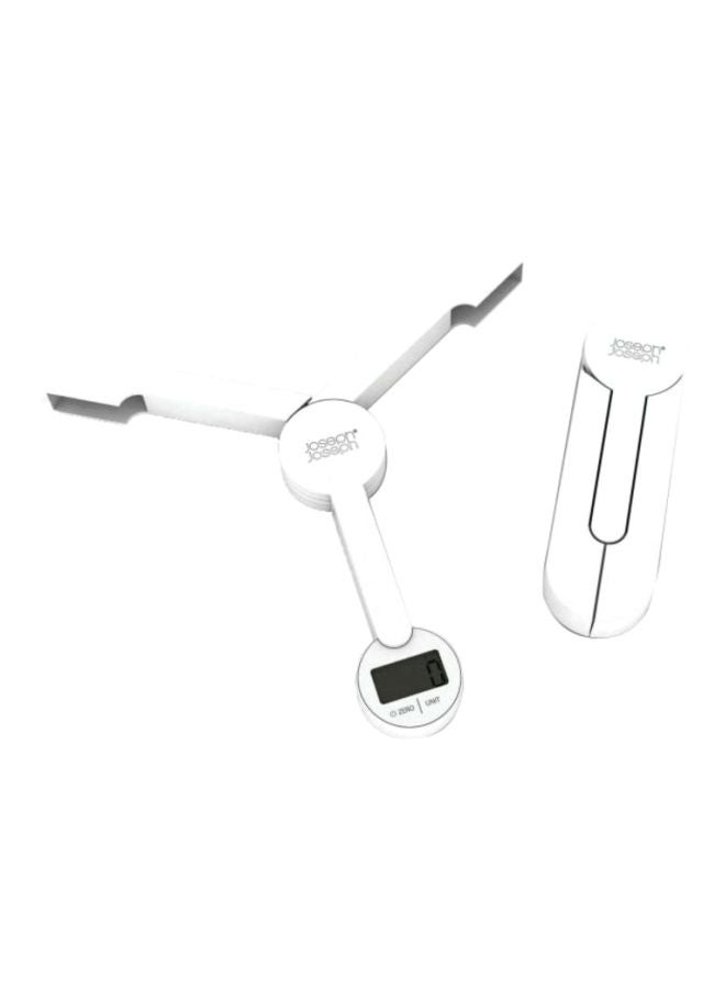 Joseph Joseph Compact Digital Food Scale Silver 21.9x20.2x2.1cm  - Image 1